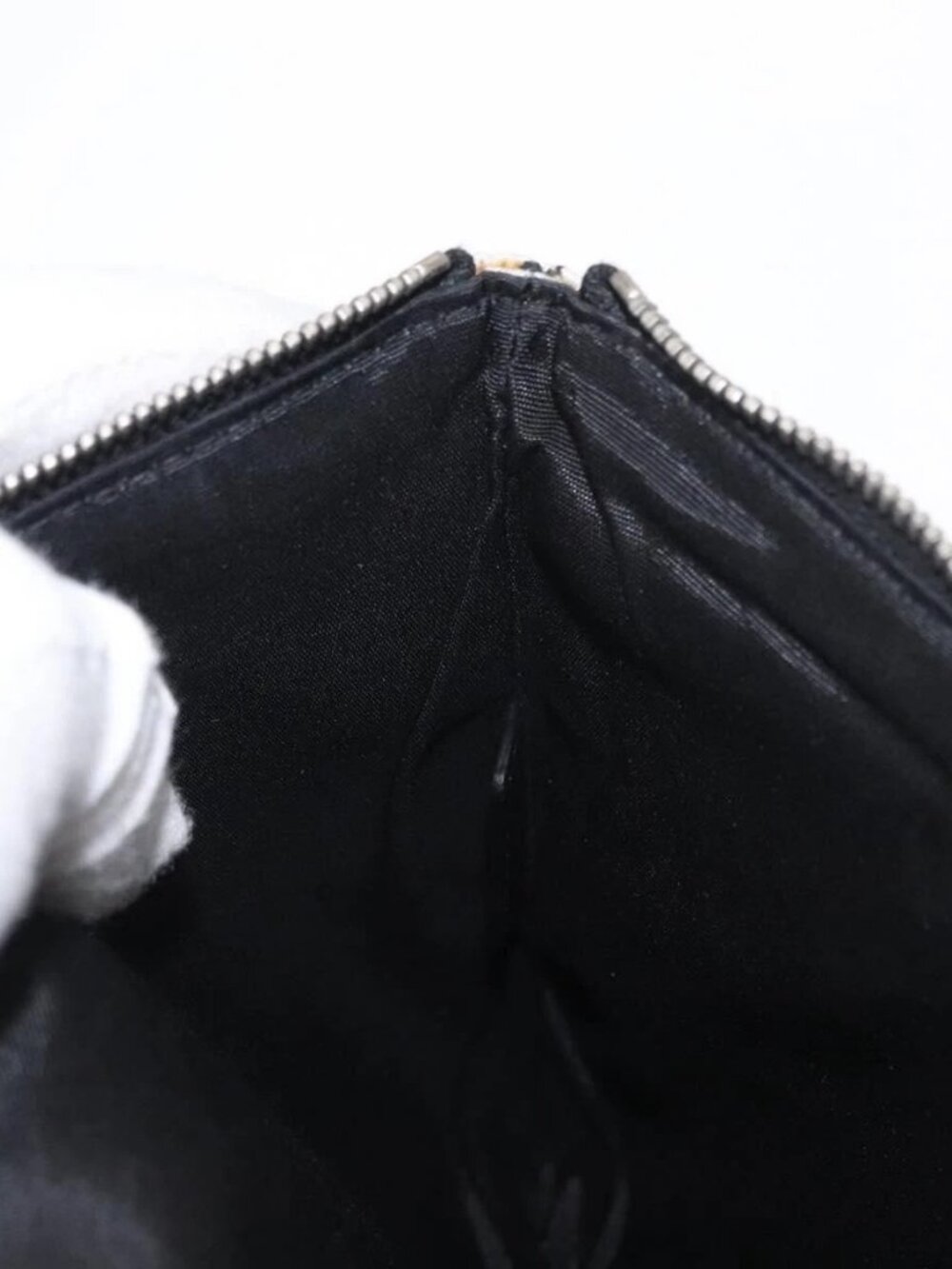 Christian Dior Clutch Bag Nylon RAYMOND PETTIBON Blue Silver Auth bs32109 - Picture 16 of 16